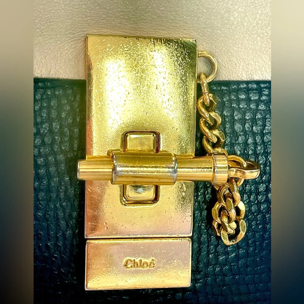 Chloé Drew Chain Pochette Bag (not mini), Beige and Black, EUC - Picture 12 of 15